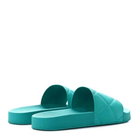 BOTTEGA VENETA Rubber The Slider Sandals size 38 in Neptune - Picture 3 of 10